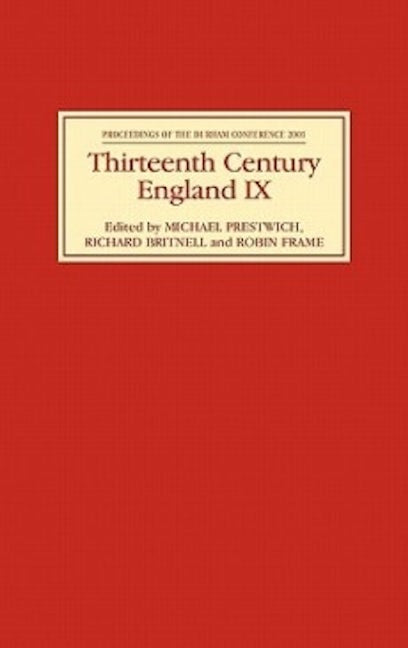 Book cover image for Thirteenth Century England IX ISBN: 9780851155753